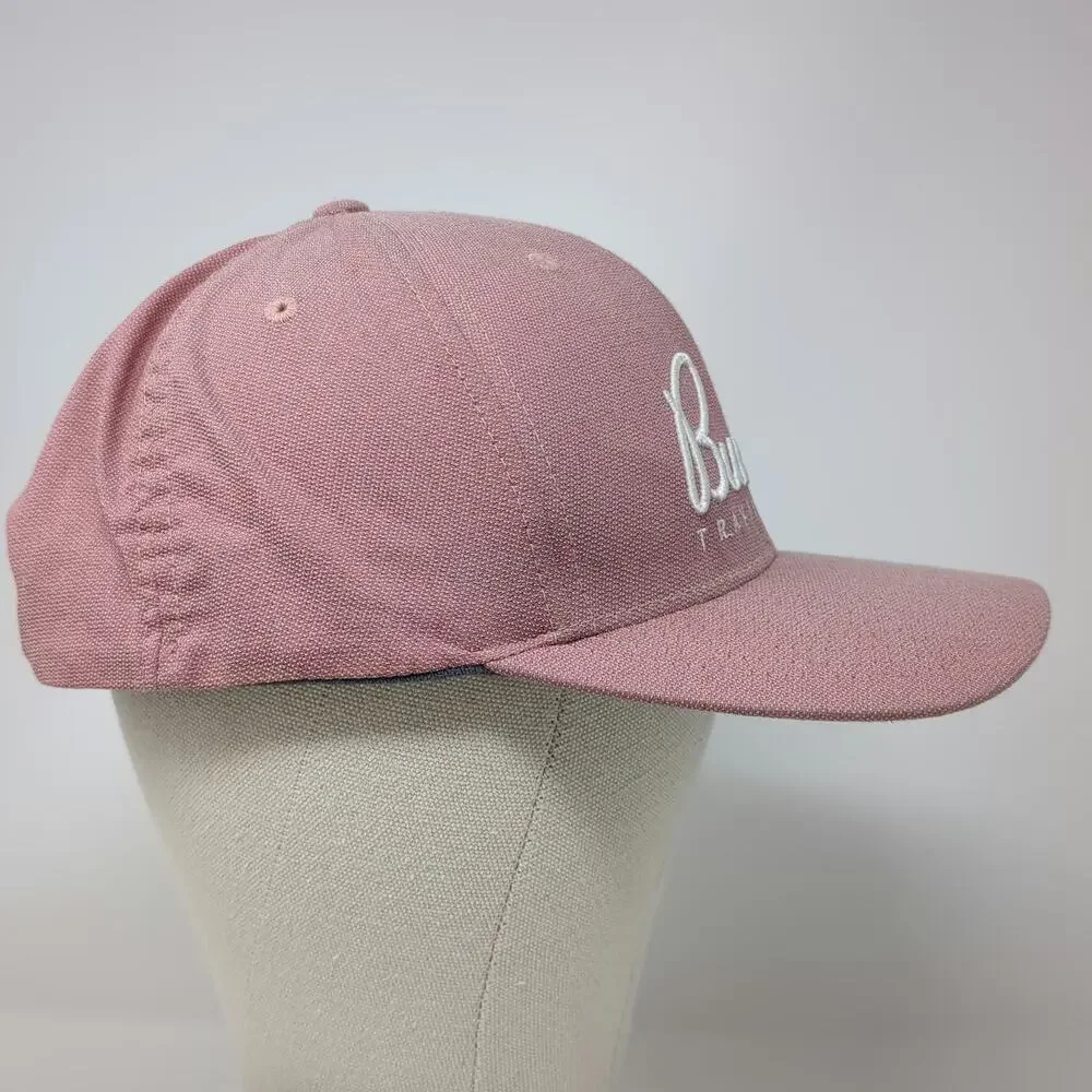 TravisMathew Snapback Hat Pink One Size Buckets Golf Pattern Undervisor Flexfit